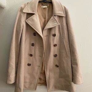 J Crew Tan Peacoat